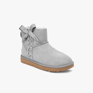 Ugg Classic Lace Mini Klassiska Stövlar Dam Grå (345862EIG)